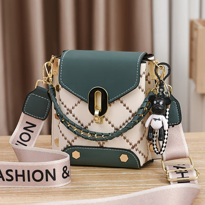 Simple And Light Luxury Versatile And High-Value Crossbody Single Shoulder Handbag for Women, New And Recommended, Plaid, Gentle, High-end, Fashionable