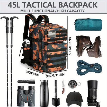 Travel Backpack – Hiking Large Molle Rucksack Day | Bag Vero – detail view 3