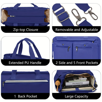 Laptop Bag – 2 Piece, Canvas, for Travel & Work | Bag Vero – detail view 23