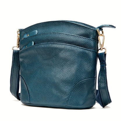 Premium Genuine Cowhide Leather Crossbody Bag for Men And Women - Luxurious, Adaptable, And Roomy with Plenty of Storage - Handbag Purse Organizer with Pockets for Smartphones
