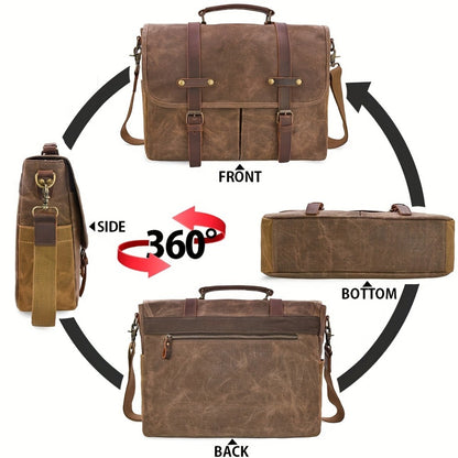 Laptop Bag – 15.6 Inch, Canvas, for Travel & Work | Bag Vero – detail view 7