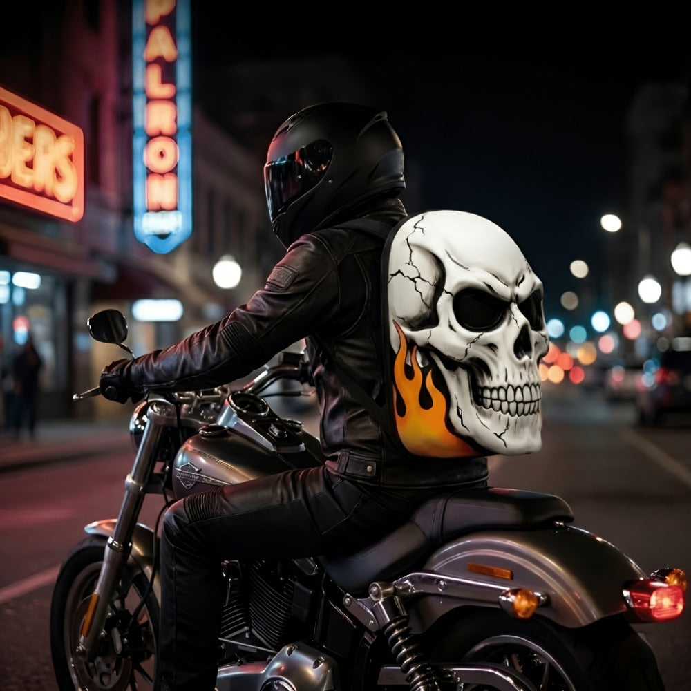 Laptop Backpack – Large Capacity, Led Skull Programmable App Controlled | Bag Vero – detail view 15
