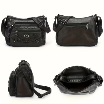 New Trendy Multi-compartment Tote Bag with Soft Texture, Stylish And Elegant Women's Bag, Simple And Elegant, Versatile And Suitable for Various Occasions, Large Capacity, Commuter Crossbody Bag