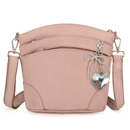 Premium Genuine Leather Crossbody Bag - Luxurious, Versatile, And Spacious with Ample Storage - Handbag Purse Cross Body Organizer Smart Phone Pockets