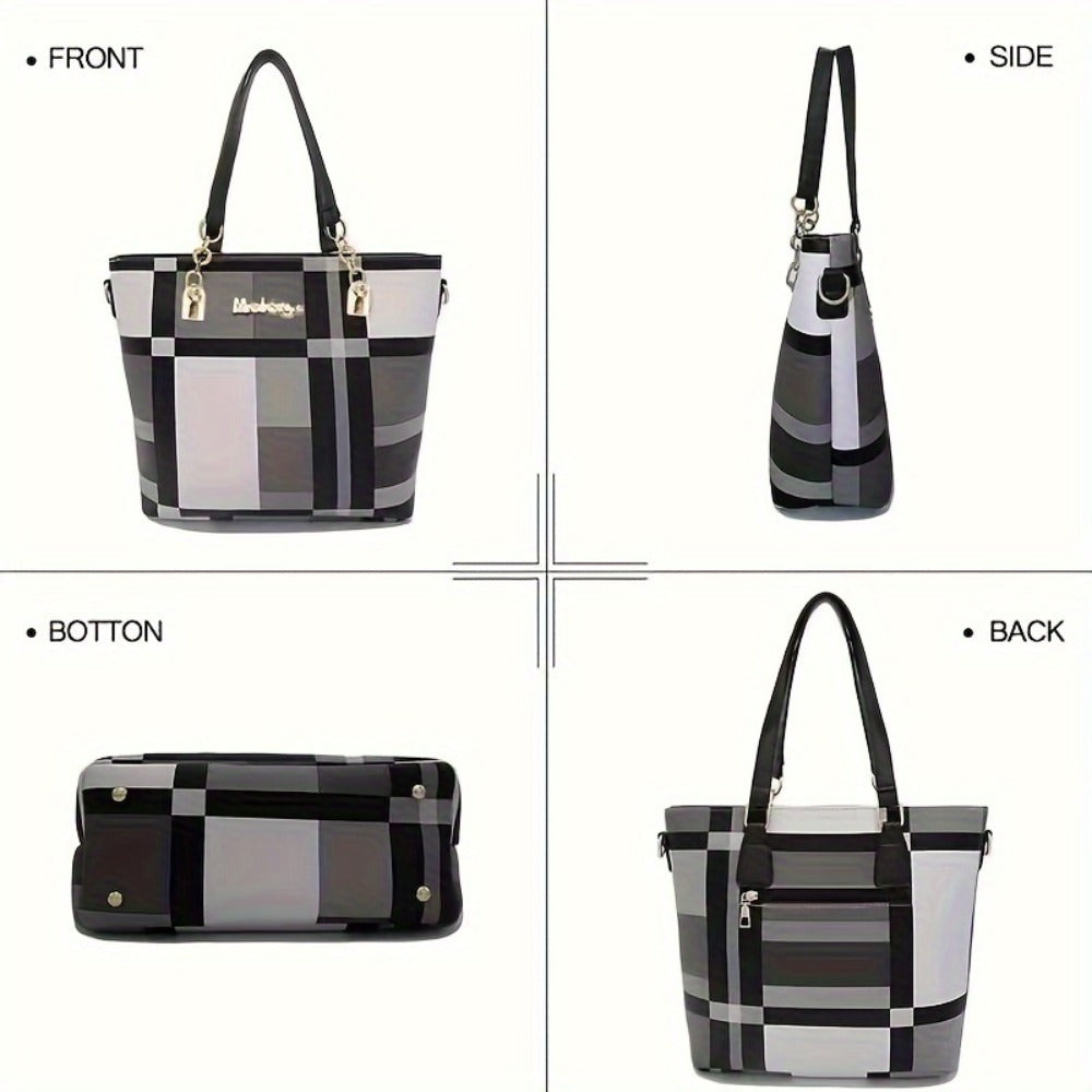 6pcs Womens Handbags Tote Bags Shoulder Bag Purses Satchel Bag Top-Handle Handbag Crossbody Bag Wallet Clutch
