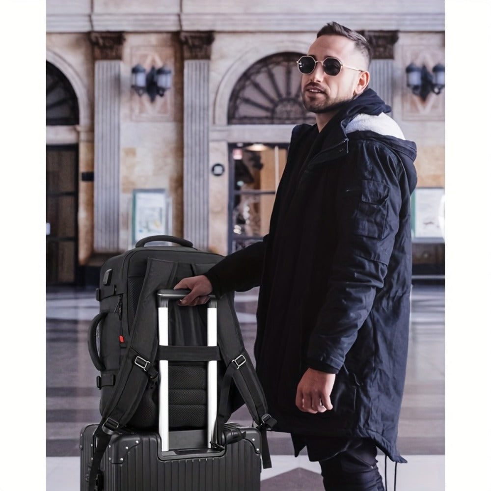 Laptop Backpack – 17.3 Inch, Trolley Sleeve, Convertible, for Travel | Bag Vero – detail view 6