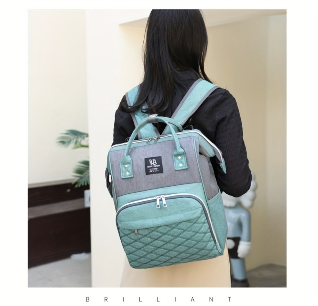 New Fashionable Large Capacity Backpack for Mothers And, Multifunctional Diaper Bag with Space for Bottles.