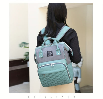New Fashionable Large Capacity Backpack for Mothers And, Multifunctional Diaper Bag with Space for Bottles.
