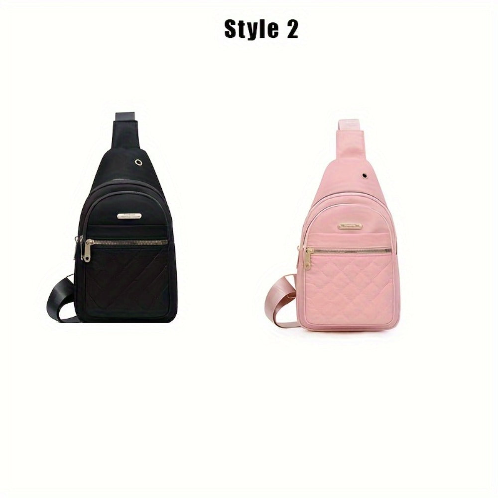 Compact Crossbody Backpack for Women, Made of Nylon, Versatile Bag for Both Men And Women, Ideal for Travel, Sports, Running, And Hiking, Casual Design with Adjustable Shoulder Strap