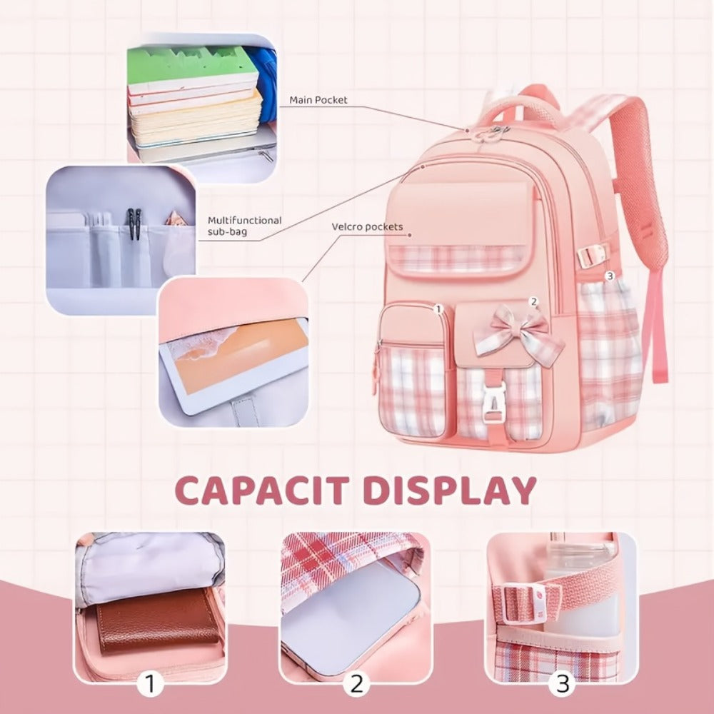 Backpack for Women – Multi-Pocket, Lightweight, for Travel & School | Bag Vero – detail view 5
