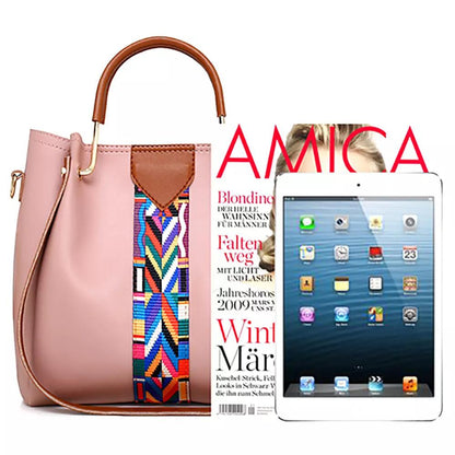 4 in 1 Women Handbag Set Soft PU Leather Top Handle Bag, Tote Bag, Shoulder Bags Crossbody Bag Wallet Purse Set