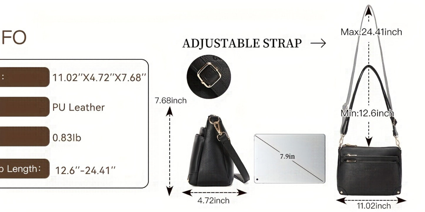 Crossbody Bag for Women – Large Capacity, for Travel & Work | Bag Vero – detail view 8