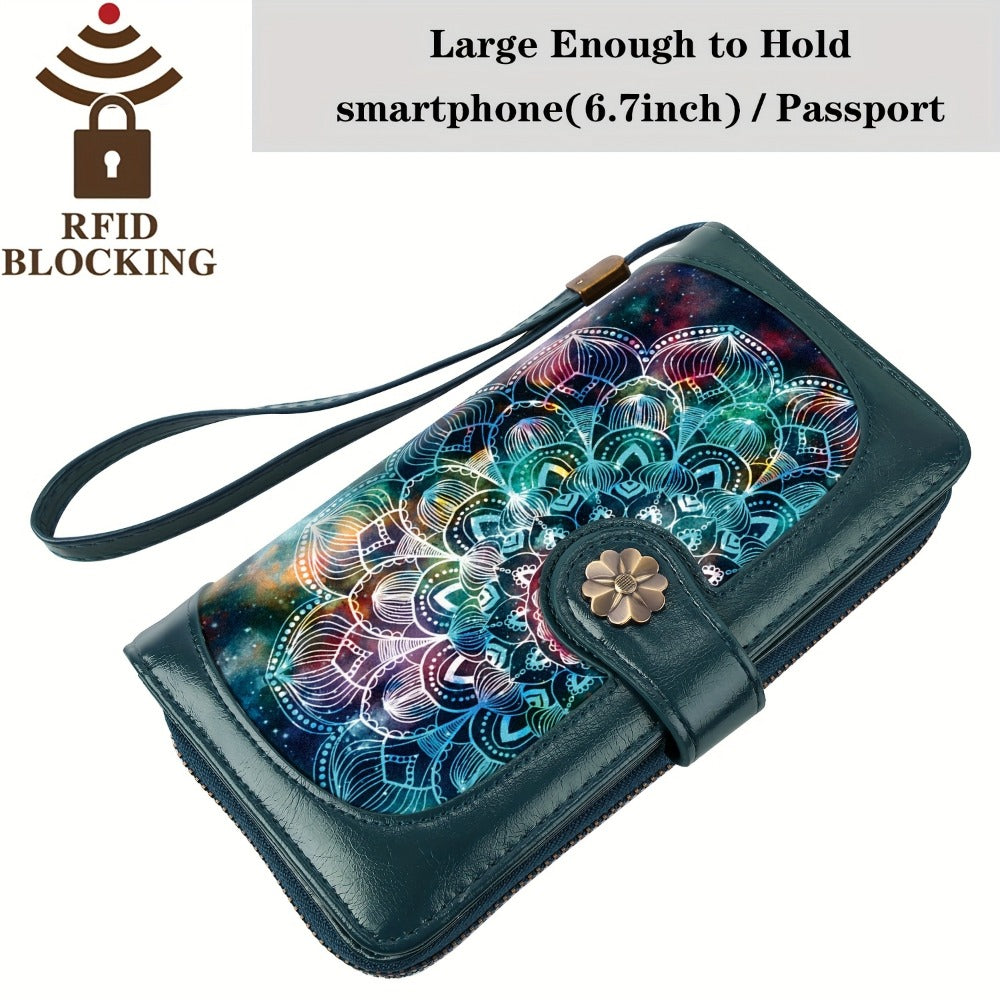 Women's Wallet – Large Capacity, Mandala Print Zipper Large Capacity | Bag Vero – detail view 14
