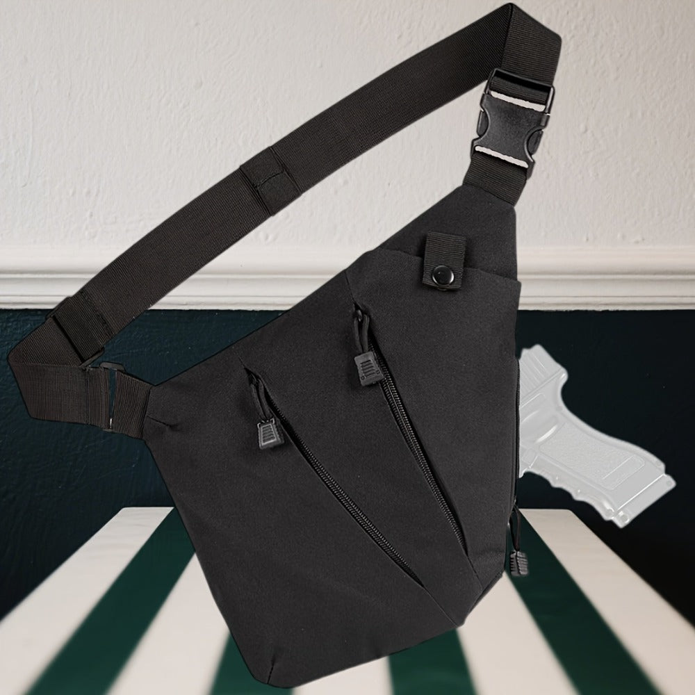 Shoulder Sling Pistol Pouch Chest Bag Holster Crossbody Bag, Suitable for Men And Women Concealed Carry Bag, Anti-Theft Crossbody Bag, Daily Outing, Travel, Camping