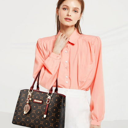 PU Fashionable Large Capacity Women's Handbag, High Quality Fabric, Durable, Can Be Carried As A Shoulder Bag or Messenger Bag, Suitable As A Gift.