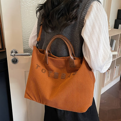 Crossbody Bag for Women – Corduroy, Large Capacity, Adjustable Strap, for Travel & Work | Bag Vero – detail view 7