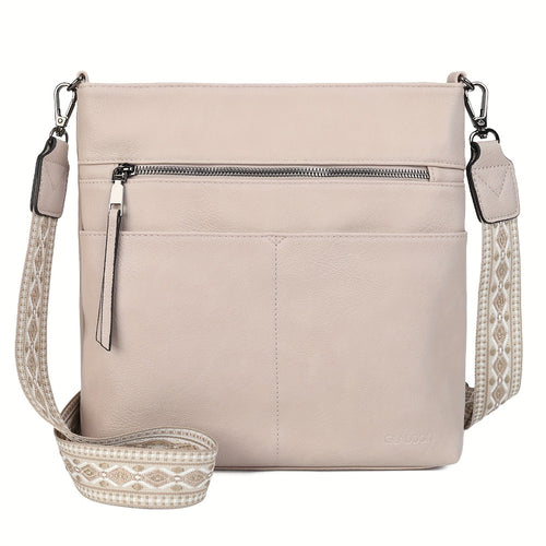2025 New Fashion Large Capacity Retro Simple Solid Color PU Shoulder Bag Casual Daily Commuting Light Travel Practical Storage Ladies Single Shoulder Crossbody
