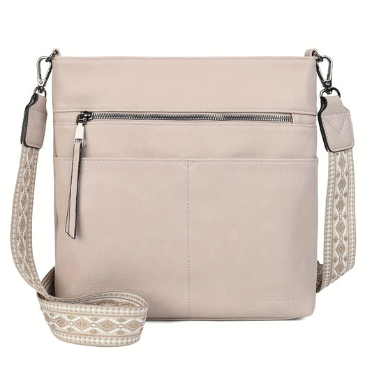 2025 New Fashion Large Capacity Retro Simple Solid Color PU Shoulder Bag Casual Daily Commuting Light Travel Practical Storage Ladies Single Shoulder Crossbody