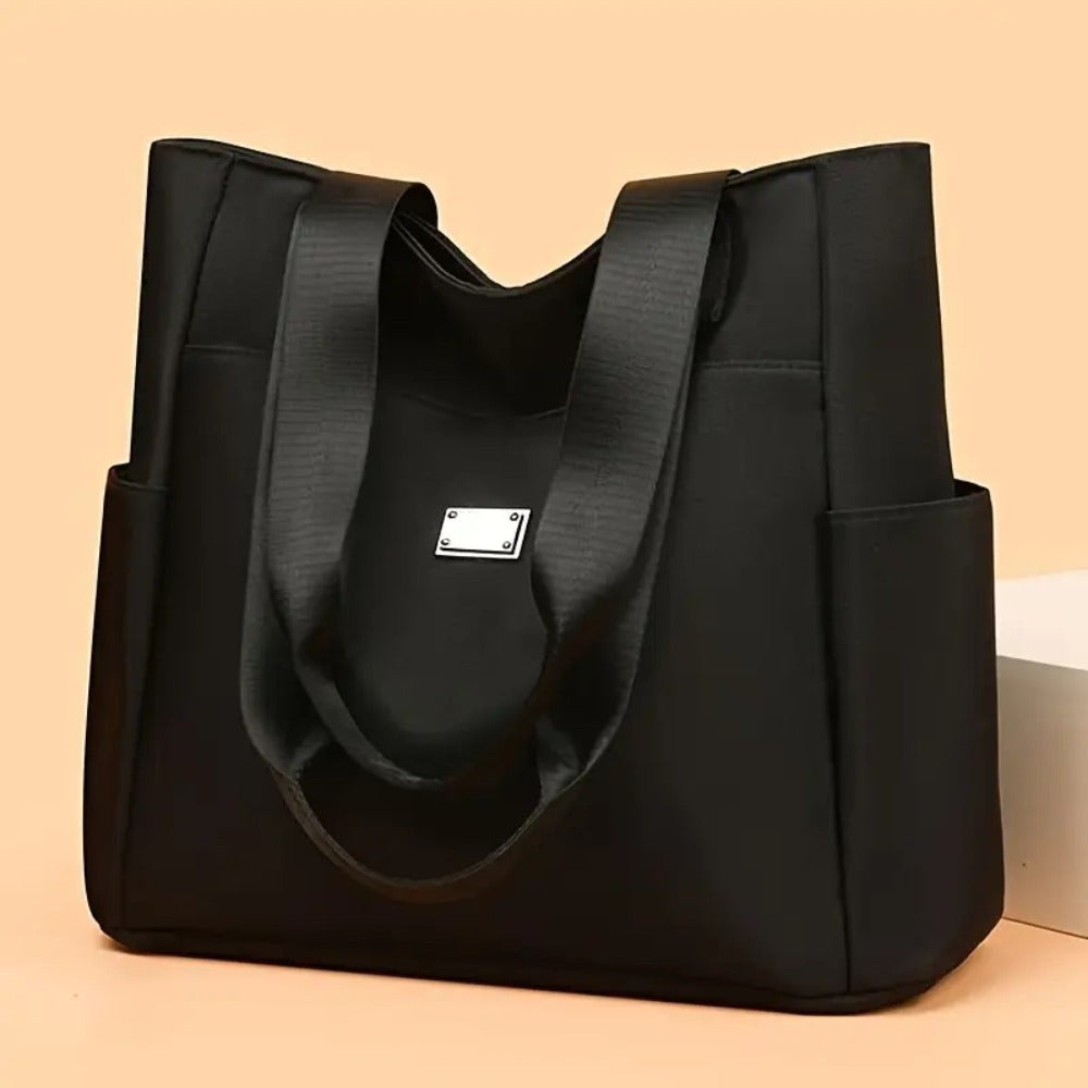 1pc of Women's Fashionable Nylon Handbag - Durable, with a Multi-pocket Design, Equipped with a Zipper Closure, and It Is Very Suitable for Shopping, Working and Daily Travel.
