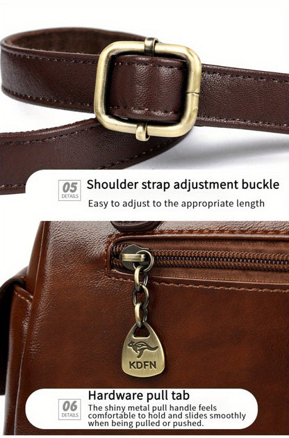Crossbody Bag for Women – PU Leather, Large Capacity, Multi-Pocket, for Travel & | Bag Vero – detail view 36