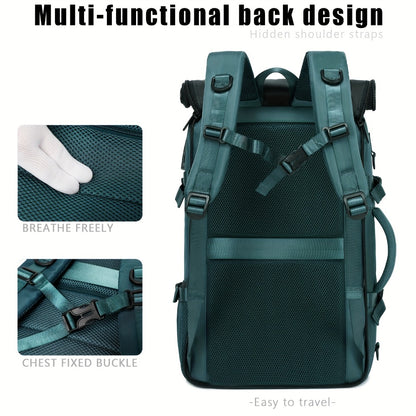 [3-in-1 Convertible Backpack] 3-in-1 Convertible Backpack for Men & Women - Durable, Spacious Business Laptop Bag & Travel Backpack with Shoe Compartment | Ideal for Work, School, Commute, Air Travel | Available in Black & Green - Great Gift for Professio