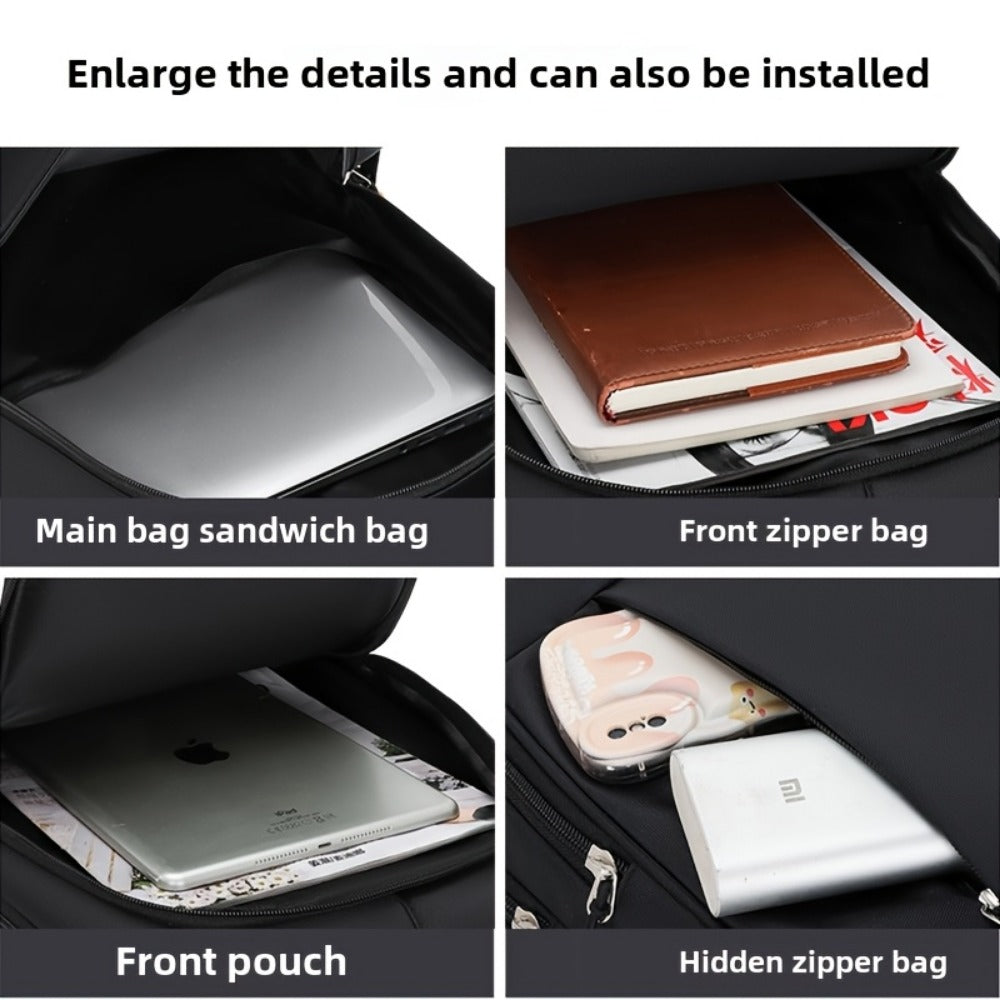 Laptop Backpack – Large Capacity, Adjustable Strap, for Travel & Work | Bag Vero – detail view 9