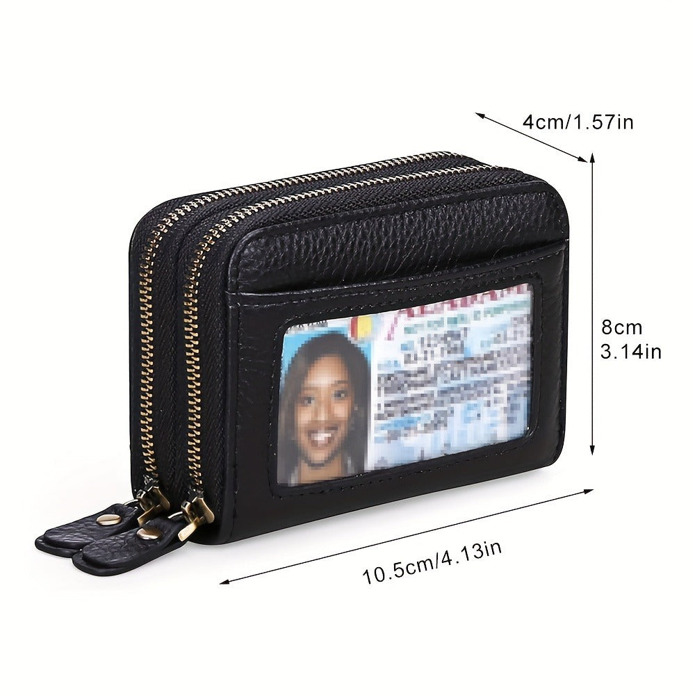 1pc, Women'S Wallet, RFID Blocking Purse, Classic Style 12-Card Slots, Coin Pockets & Cash Compartments, Elegant Gift