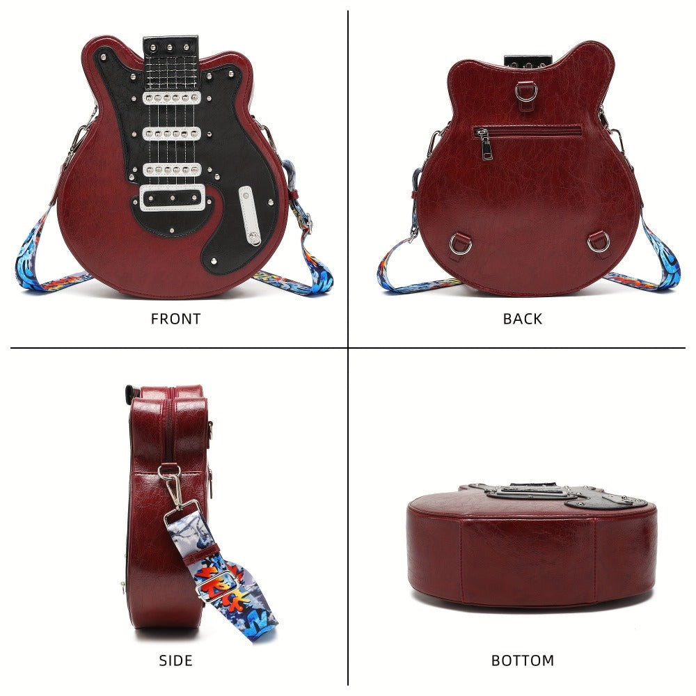 Crossbody Bag for Women – Guitar Shaped Y2k Punk Style | Bag Vero – detail view 7