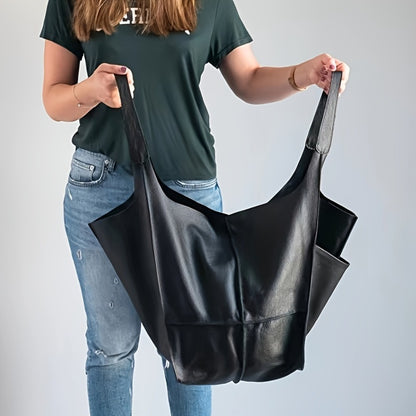 A Fashionable, Spacious Shoulder for Women, Designed As a Tote, Featuring a Soft Aesthetic And a Trendy Retro Style Popular in Europe And America