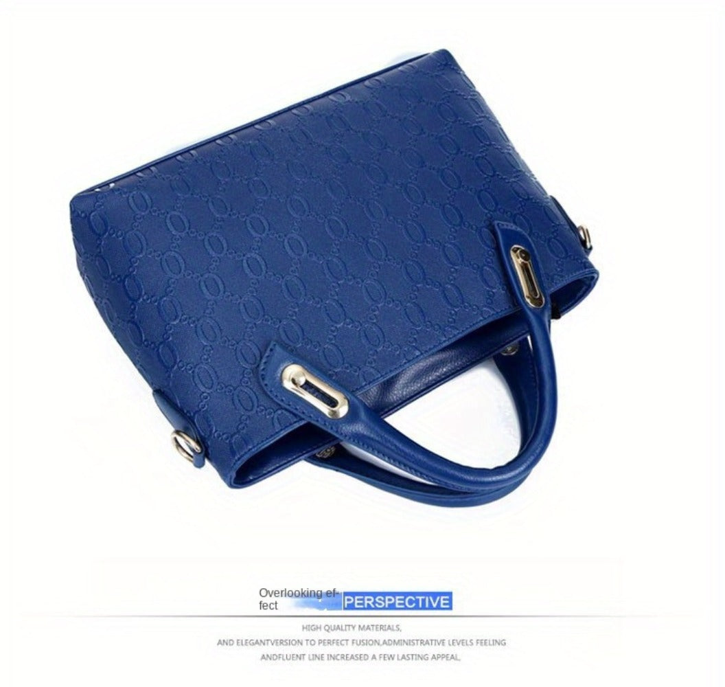 Women's Tote bag set, 4pcs bear pendant bag, large capacity tote purse crossbody bag