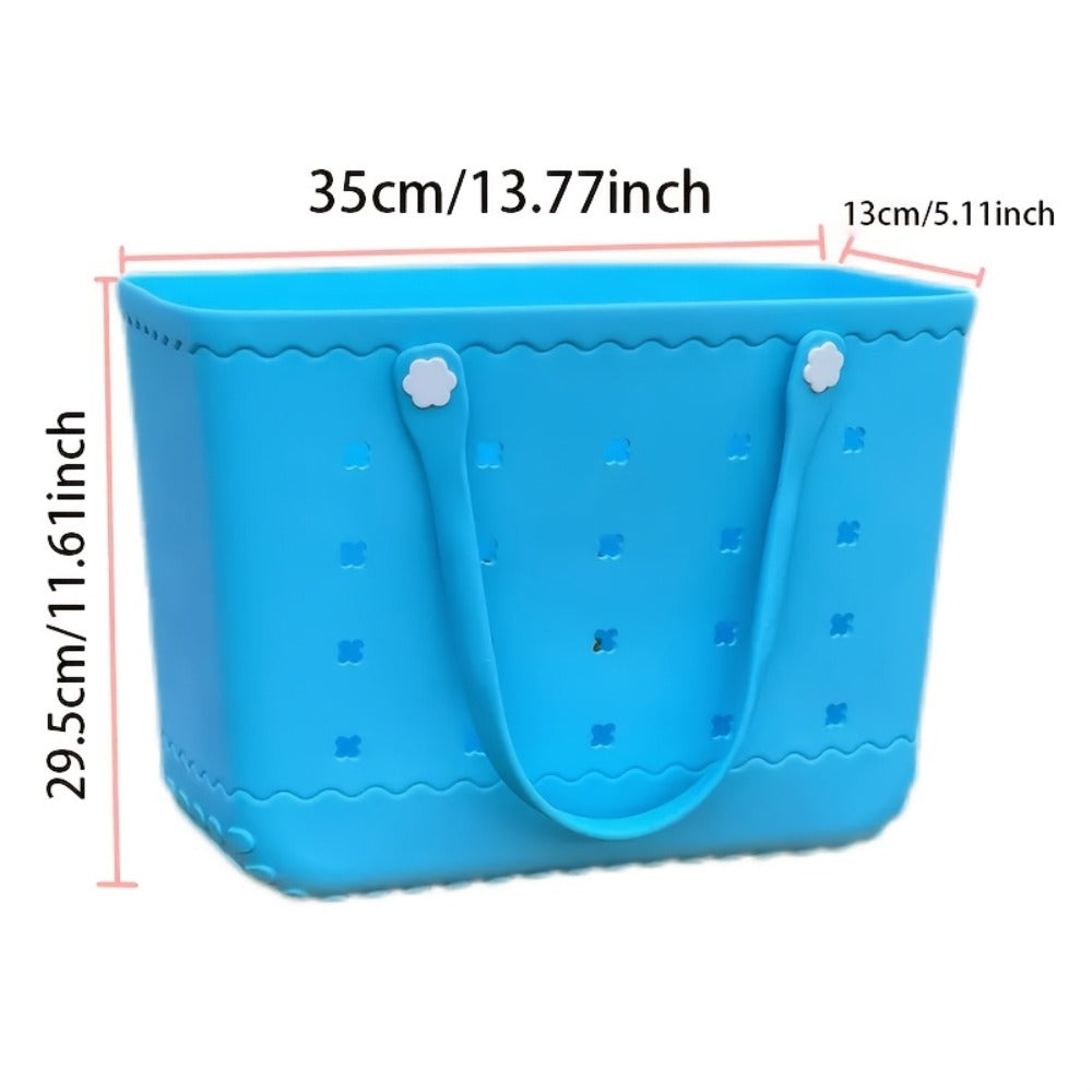 2026 New Large Capacity EVA Beach Bag, Rubber Tote Bag, Travel Bag, Easy To Organize - Easy To Clean, Sturdy And Durable | Perfect For Shopping, Travel, Parties And Outdoor Activities | Great For The Beach, Holiday Trips, And As A Gift For Family