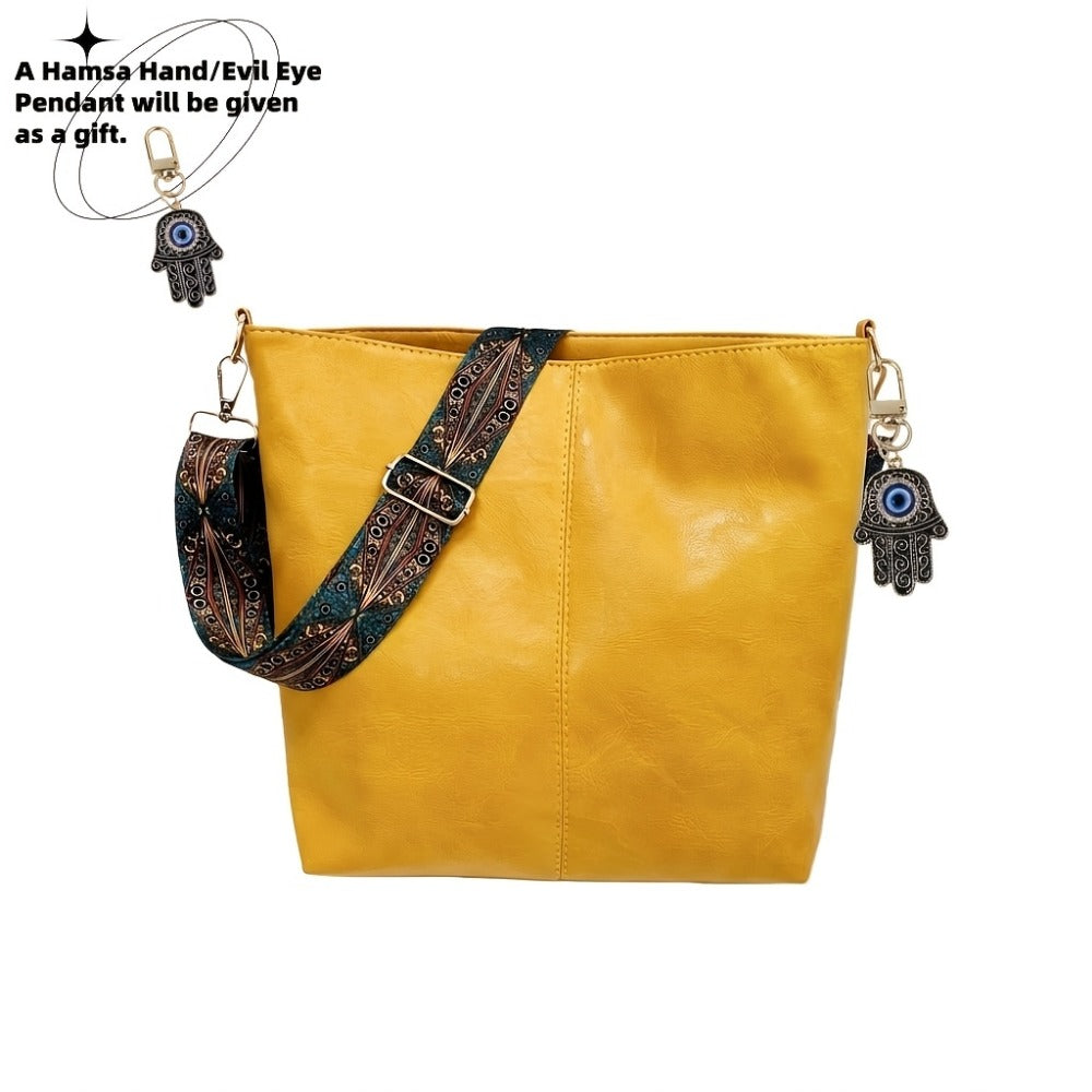 Crossbody Bag for Women – Large Capacity, Boho Hobo Evil Eye Pendant | Bag Vero – detail view 28