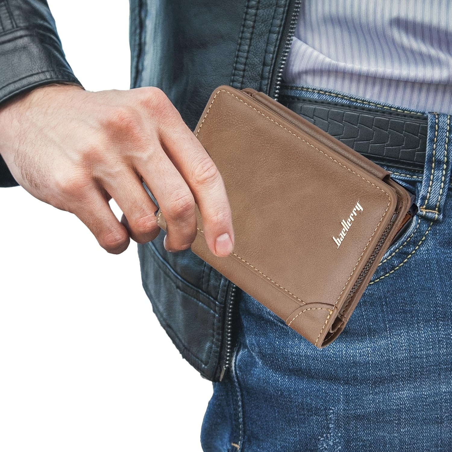 Men's Wallet – Polyester, Vintage Trifold Buckle Unisex Card | Bag Vero – detail view 21