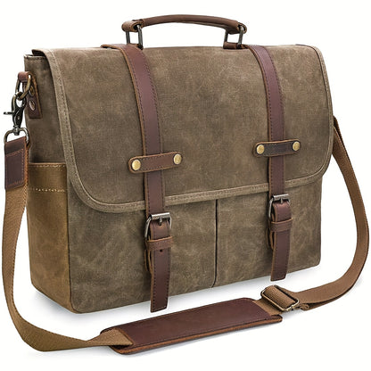 Laptop Bag – 15.6 Inch, Canvas, for Travel & Work | Bag Vero – detail view 16