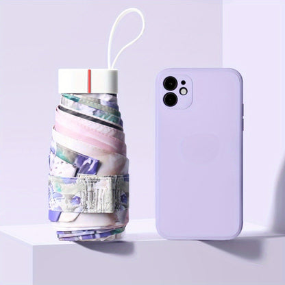 Digital Print Flat Portable Pocket Umbrella