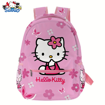 1pc Authorized By Sanrio Hello Kitty Kuromi Cinnamoroll Kawaii Pink Backpacks Cartoon Lightweight Backpacks All Over Print Casual Backpack Portable Outdoor Travel Backpack Laptop Bag