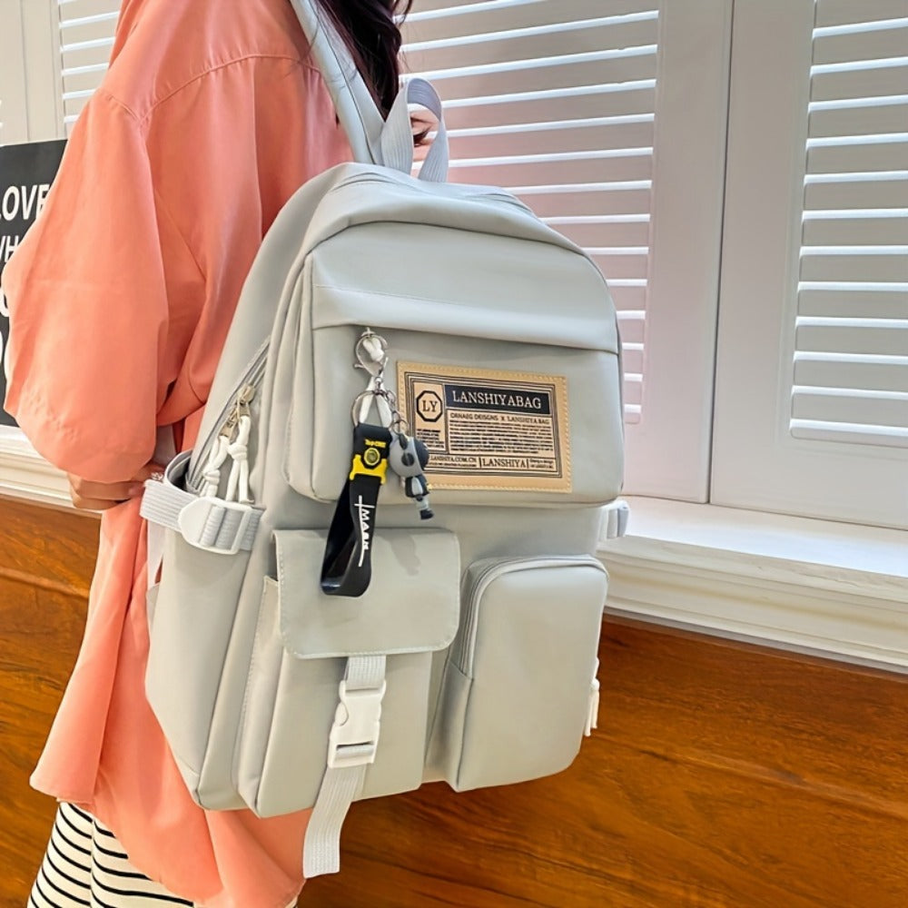 Backpack for Women – 5-Piece, Large Capacity, Lightweight, for Travel & Work | Bag Vero – detail view 18