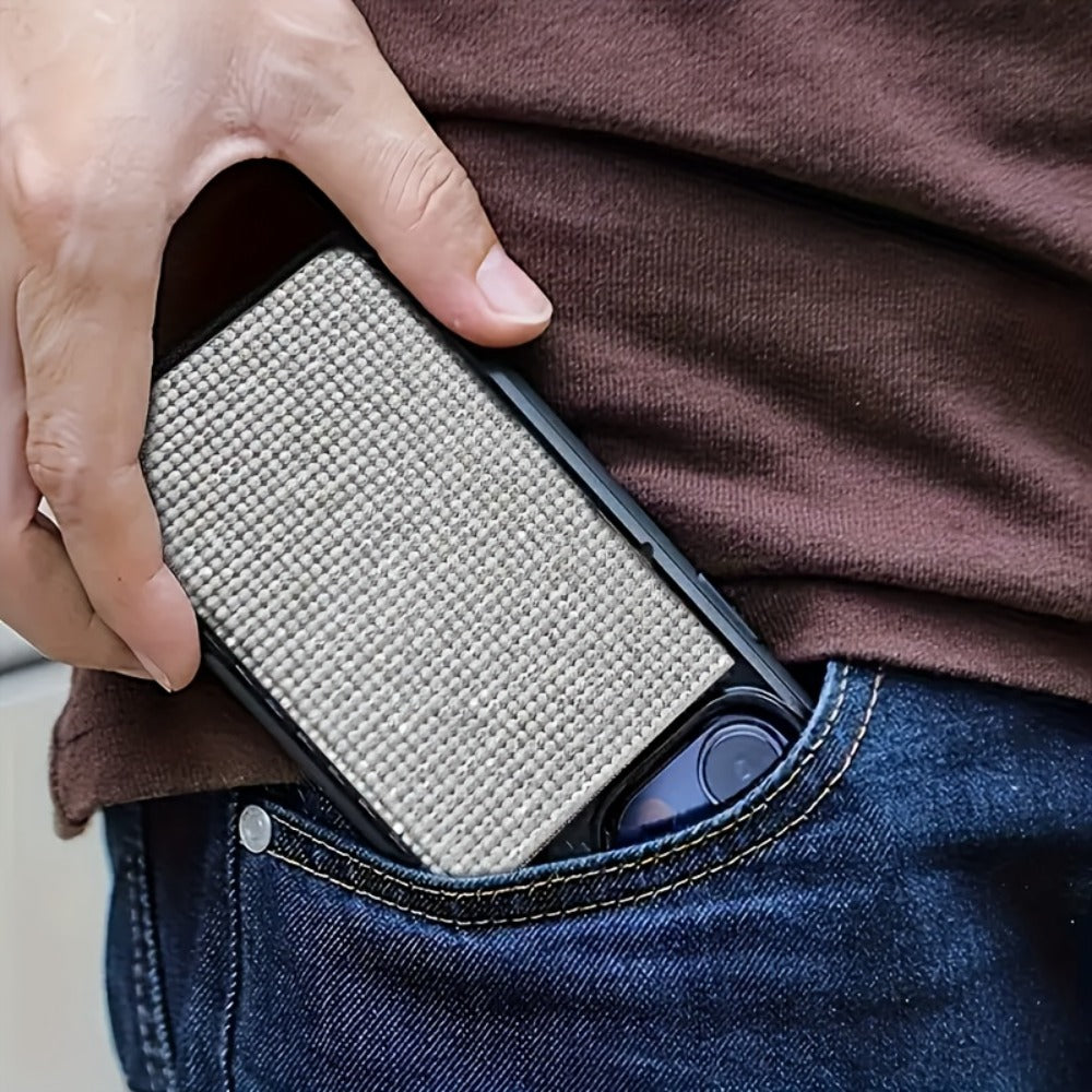 Chic And Sleek, This Diamond-Patterned Magnetic Wallet Is Ideal for Credit Card Users, Featuring RFID Protection for Added Security