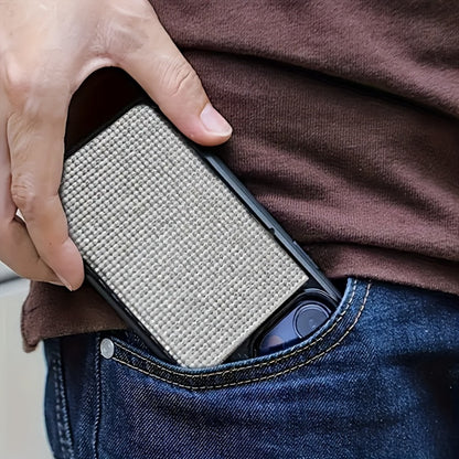 Chic And Sleek, This Diamond-Patterned Magnetic Wallet Is Ideal for Credit Card Users, Featuring RFID Protection for Added Security