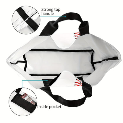 Woman Baseball Tote Handbag Large Oversize Casual Sports Mom Beach Travel Bag
