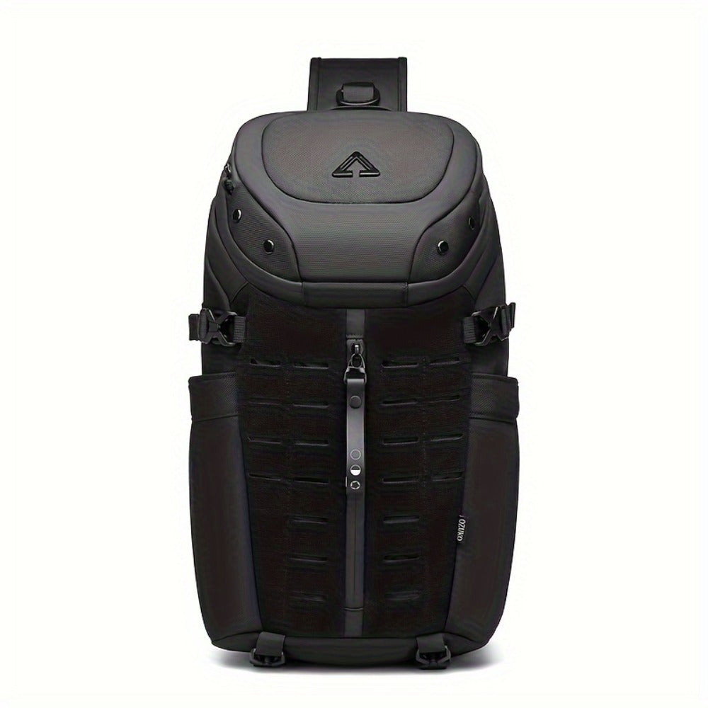 [Stylish Crossbody Bag] Resilver Men's Large Capacity Chest Bag, a Stylish Crossbody Bag Designed for Short Trips, Perfect for Men As a Fashionable Sling Or Shoulder Bag