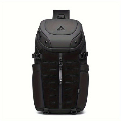 [Stylish Crossbody Bag] Resilver Men's Large Capacity Chest Bag, a Stylish Crossbody Bag Designed for Short Trips, Perfect for Men As a Fashionable Sling Or Shoulder Bag
