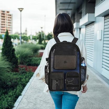Laptop Backpack – Clear, Lightweight, for Travel & School | Bag Vero – detail view 11