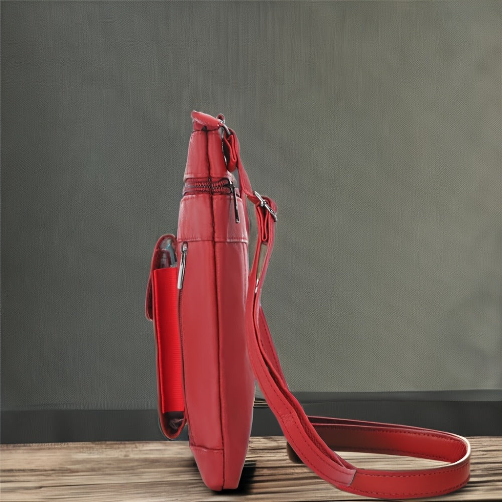 Trendy Leather Crossbody Bags for Women Featuring Multiple Pockets, Super Soft Shoulder Bags Designed for