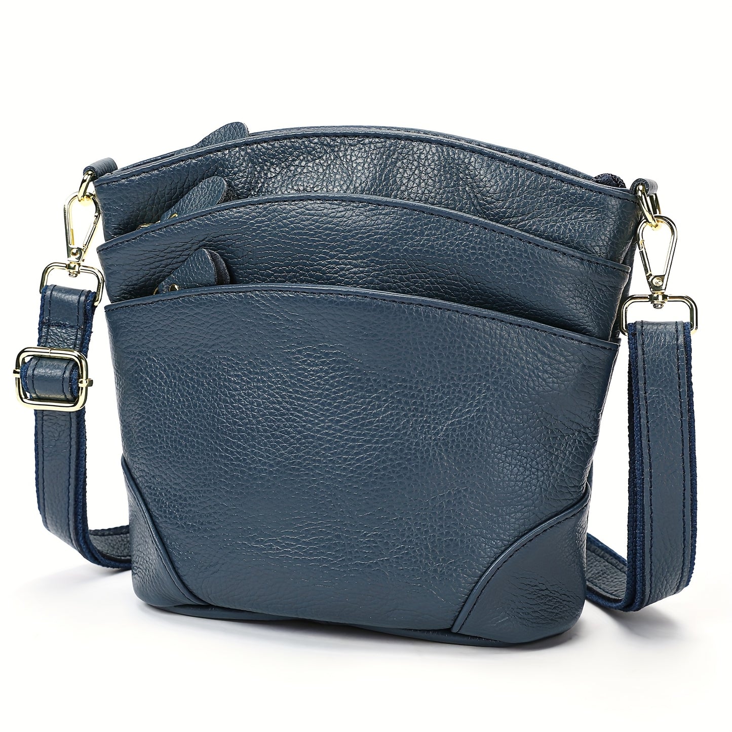 Premium Genuine Cowhide Leather Crossbody Bag - Luxurious, Versatile, And Spacious With Ample Storage - Handbag Purse Cross Body Bow Pendant Organizer Smart Phone Pockets