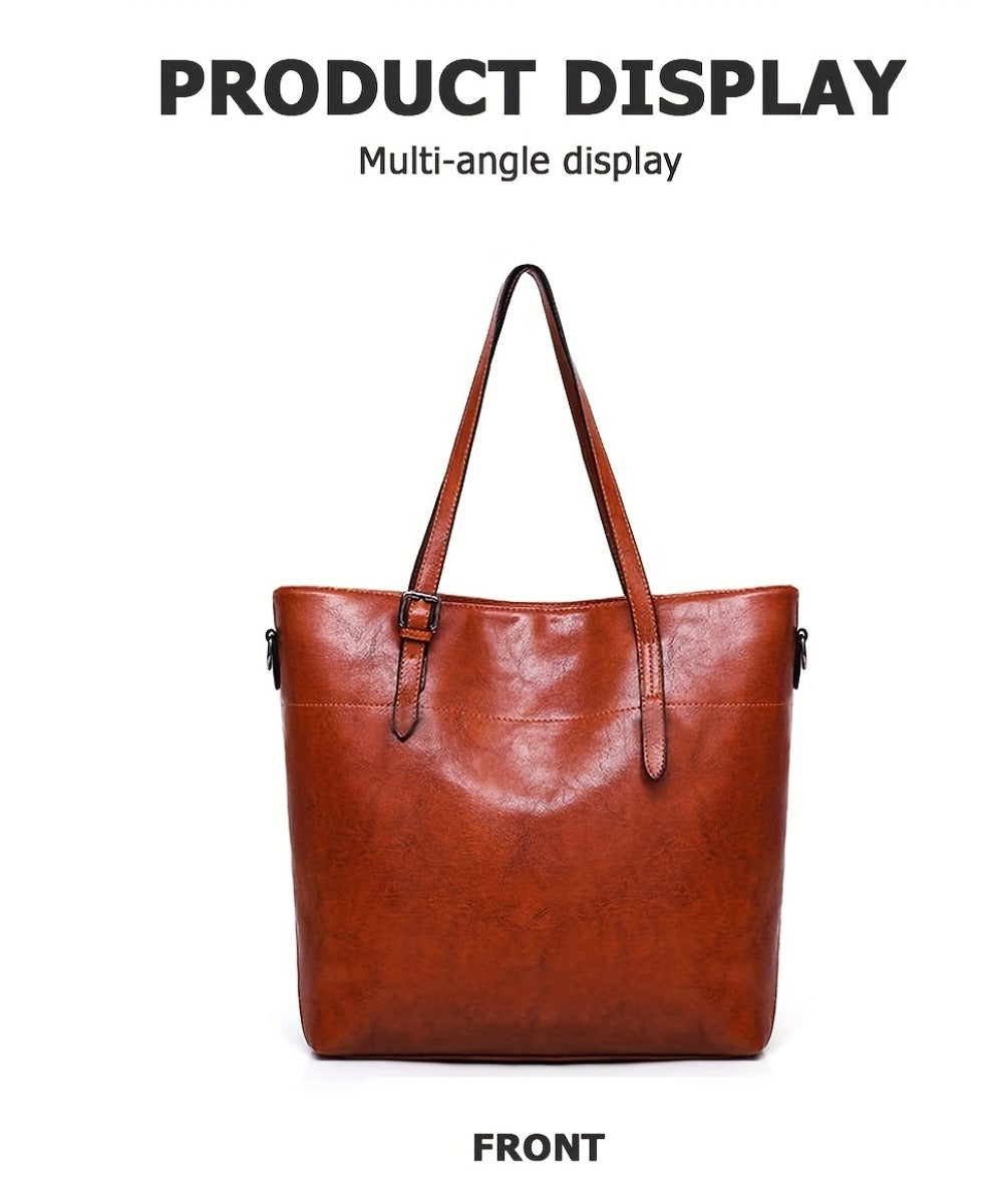 Women's Soft Handbag Set of 4 - Women Satchel Purses Tote Bag for Women Bucket Handbags
