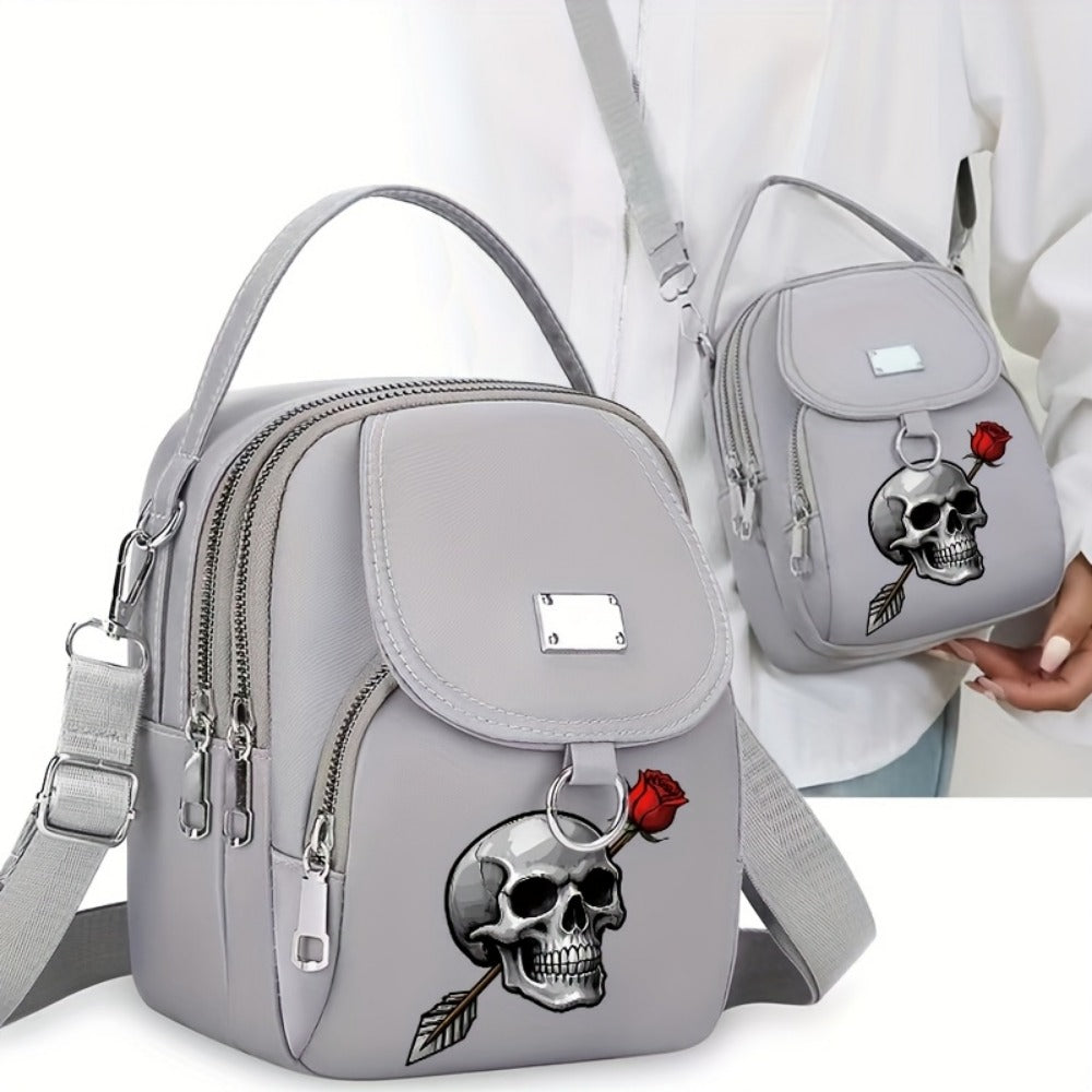 Crossbody Bag for Women – for Travel & Everyday Use, Rose Arrow Print Zipper Closure | Bag Vero – detail view 2