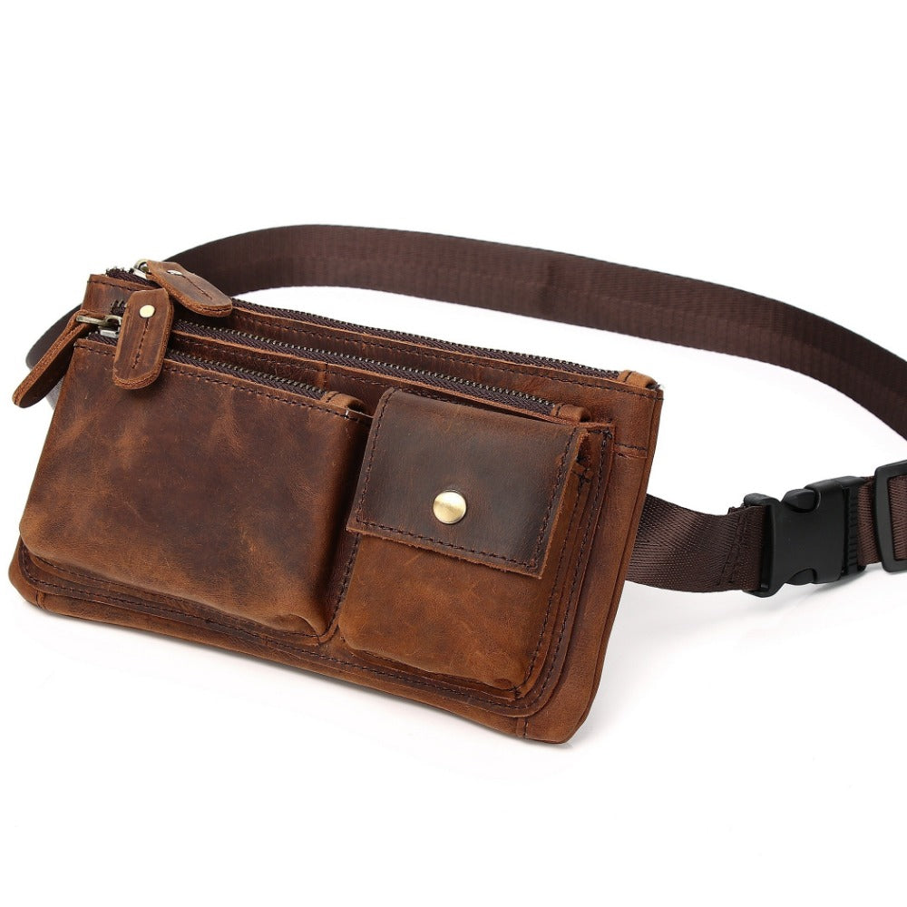 Waist Bag – Genuine Leather, Genuine Leather Waist Vintage Crazy | Bag Vero – detail view 12