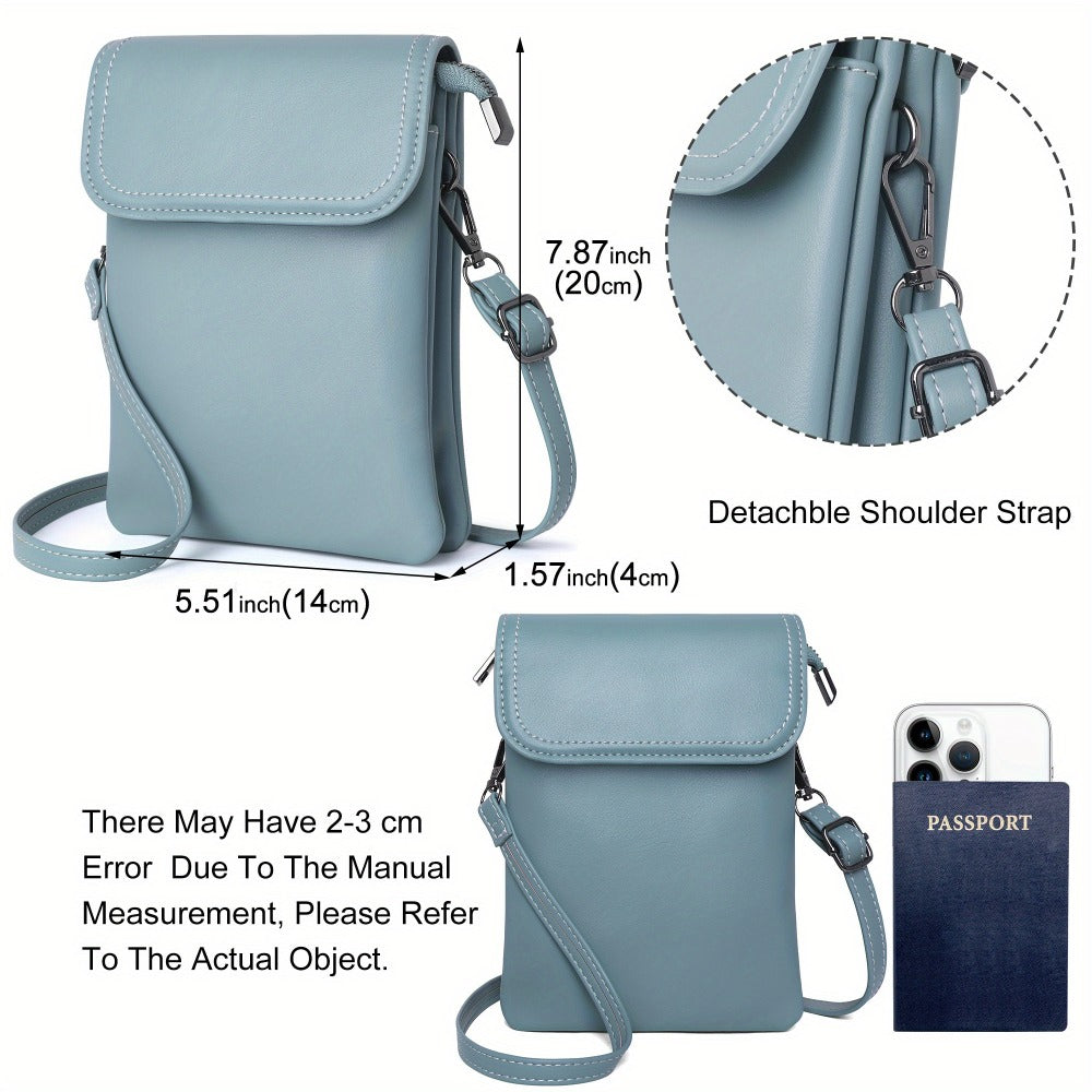 [Ideal Gift for Christmas] Small Crossbody Bag for - Versatile Phone Purse with Adjustable Strap, Magnetic Snap & 3 Compartments - Perfect for Travel, Outdoor & Everyday Use - Ideal Gift for Christmas, Dailygift for Friends, Mini Purse, for Teenager