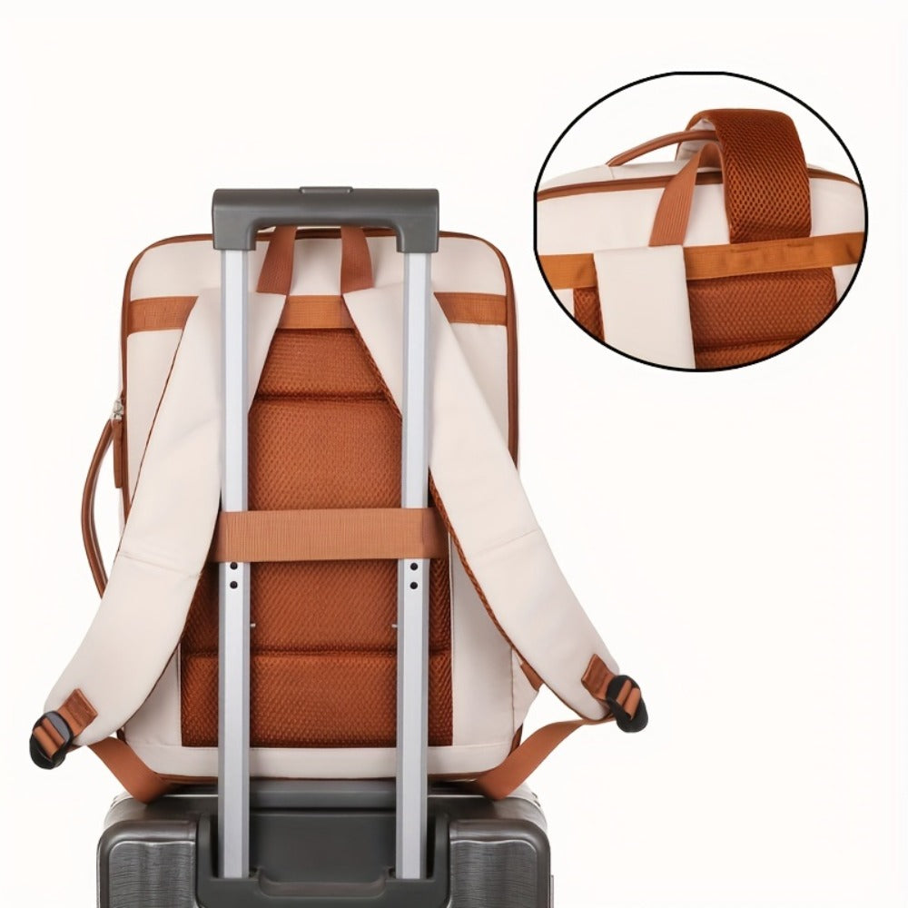 [Large Capacity Expandable Backpack] Large Capacity Expandable Laptop Backpack, Lightweight Travel Shoulder Bag, Dry and Wet Separation, Handheld Design, Suitable for Travel, Business, Commuting, School, Etc